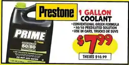 Ollie's Prestone 1 GALLON COOLANT offer