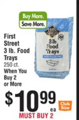 Smart & Final First Street 3 lb. Food Trays offer