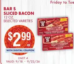 Smart & Final BAR S SLICED BACON offer