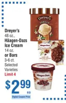 Smart & Final Dreyer's 48 oz., Häagen-Dazs Ice Cream 14 oz. or Bars 3-6 ct offer
