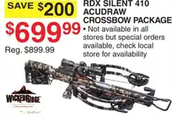 Dunham's Sports RDX SILENT 410 ACUDRAW CROSSBOW PACKAGE offer