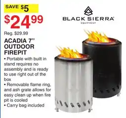 Dunham's Sports ACADIA 7 OUTDOOR FIREPIT offer