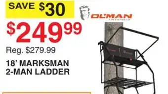 Dunham's Sports 18' MARKSMAN 2-MAN LADDER offer