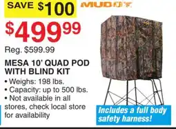 Dunham's Sports MESA 10' QUAD POD WITH BLIND KIT offer