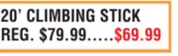 Dunham's Sports 20' CLIMBING STICK offer