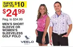 Dunham's Sports MEN'S SHORT SLEEVE OR WOMEN'S SLEEVELESS GOLF POLO offer