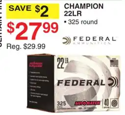 Dunham's Sports FEDERAL CHAMPION 22LR offer