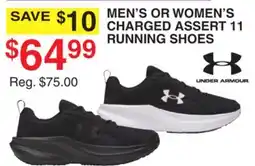 Dunham's Sports UNDER ARMOUR MEN'S OR WOMEN'S CHARGED ASSERT 11 RUNNING SHOES offer