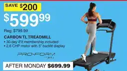 Dunham's Sports CARBON TL TREADMILL offer