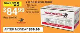 Dunham's Sports 5.56 OR 223 FMJ AMMO offer