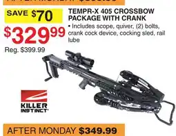 Dunham's Sports TEMPR-X 405 CROSSBOW PACKAGE WITH CRANK offer
