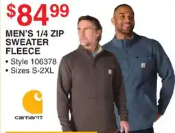 Dunham's Sports CARHARTT MEN'S 1/4 ZIP SWEATER FLEECE offer
