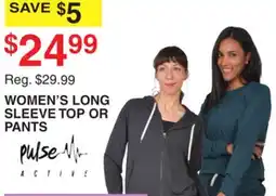 Dunham's Sports WOMEN'S LONG SLEEVE TOP OR PANTS offer