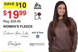 Dunham's Sports EMBRACE YOUR LIFE! ATHLETIC. PULSE, WOMEN'S FLEECE offer