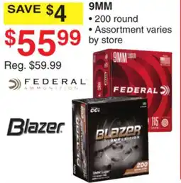Dunham's Sports FEDERAL 9MM offer
