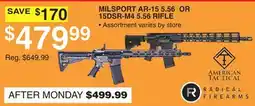 Dunham's Sports MILSPORT AR-15 5.56 OR 15DSR-M4 5.56 RIFLE offer