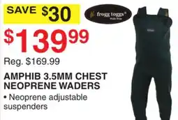 Dunham's Sports AMPHIB 3.5MM CHEST NEOPRENE WADERS offer