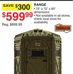 Dunham's Sports TERRAIN RANGE offer