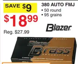 Dunham's Sports BLAZER 380 AUTO FMJ offer