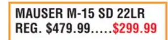 Dunham's Sports MAUSER M-15 SD 22LR offer