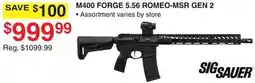 Dunham's Sports SIG SAUER M400 FORGE 5.56 ROMEO-MSR GEN 2 offer