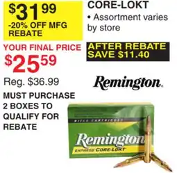 Dunham's Sports REMINGTON CORE-LOKT offer