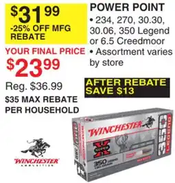 Dunham's Sports WINCHESTER POWER POINT offer