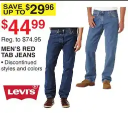 Dunham's Sports MEN'S RED TAB JEANS offer