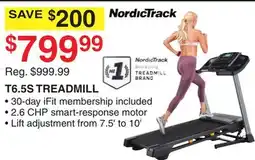Dunham's Sports NORDICTRACK T6.5S TREADMILL offer