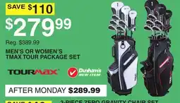 Dunham's Sports MEN'S OR WOMEN'S TMAX TOUR PACKAGE SET offer