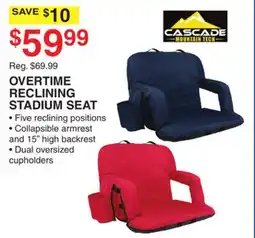 Dunham's Sports OVERTIME RECLINING STADIUM SEAT offer