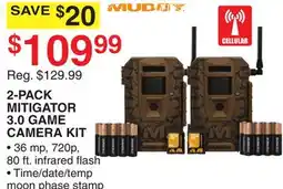 Dunham's Sports 2-PACK MITIGATOR 3.0 GAME CAMERA KIT offer