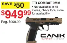 Dunham's Sports TTI COMBAT 9MM offer