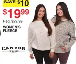 Dunham's Sports CANYON CREEK WOMEN'S FLEECE offer