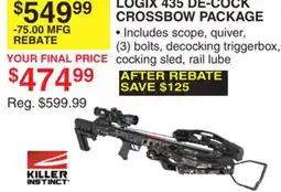 Dunham's Sports LOGIX 435 DE-COCK CROSSBOW PACKAGE offer