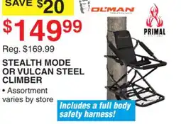 Dunham's Sports STEALTH MODE OR VULCAN STEEL CLIMBER offer
