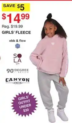 Dunham's Sports GIRLS' FLEECE offer