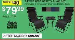 Dunham's Sports WORLD FAMOUS SPORTS 3-PIECE ZERO GRAVITY CHAIR SET offer