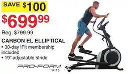 Dunham's Sports CARBON EL ELLIPTICAL offer