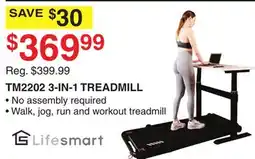 Dunham's Sports LIFESMART TM2202 3-IN-1 TREADMILL offer
