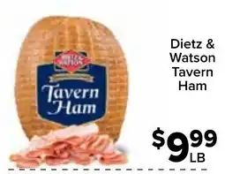 Valu Market Dietz & Watson Tavern Ham offer