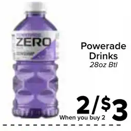 Valu Market Powerade Zero Drinks offer