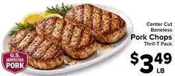 Valu Market Center Cut Boneless Pork Chops offer