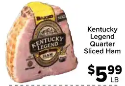 Valu Market Kentucky Legend quarter sliced ham offer