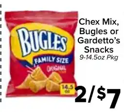Valu Market Chex Mix, Bugles or Gardetto's Snacks offer