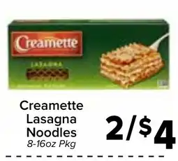 Valu Market Creamette Lasagna Noodles offer