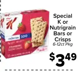 Valu Market Special K or Nutrigrain Bars or Crisps offer