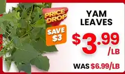 Seafood City Yam Leaves offer