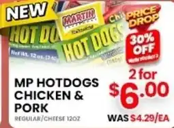 Seafood City Martin hot dogs chicken & pork offer