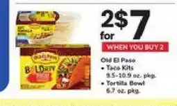 Safeway Old El Paso Taco Kits & Tortilla Bowl offer